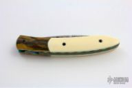 Falcon Damascus & Ivory Linerlock