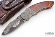 Ironwood Damascus Linerlock