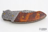 Ironwood Damascus Linerlock