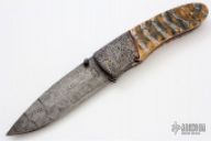 Damascus and Mammoth Tooth Linerlock