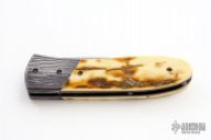 Damascus and Mammoth Ivory Linerlock