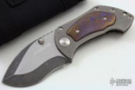 Pimpsqueak Framelock with Timascus Clip/Inlay