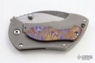 Pimpsqueak Framelock with Timascus Clip/Inlay
