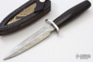 Vintage Damascus Dagger with Sheath