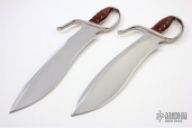 LAST PAIR 9260 Steel Sasquatch-Style Butterfly Swords