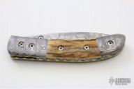 Damascus & Mammoth Ivory Folder