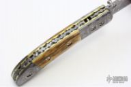 Damascus & Mammoth Ivory Folder