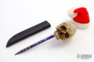 Heat Colored Ti Skull Spike