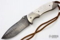 Damascus and Ivory Linerlock