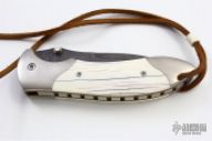 Damascus and Ivory Linerlock