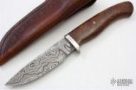 Damascus Drop Point Hunter