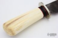 Walrus Ivory and Damascus Bowie