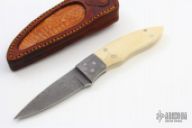 Damascus and Mammoth Ivory Fixed