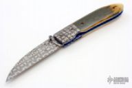 Damascus & Mammoth Ivory Folder