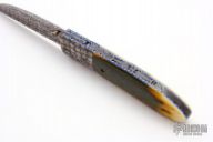 Damascus & Mammoth Ivory Folder