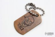 TKI Skull Dog Tag