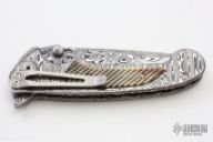 Tighe One On Button Lock Flipper - Damasteel