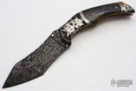 Engraved Damascus Folder