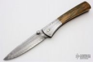 Damascus & Mammoth Lockback