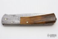 Damascus & Mammoth Lockback