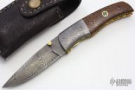 Damascus and Micarta Linerlock