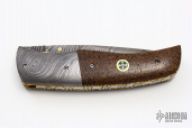 Damascus and Micarta Linerlock