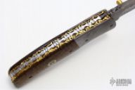 Damascus and Micarta Linerlock