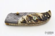 Damascus and Sheep Horn Linerlock