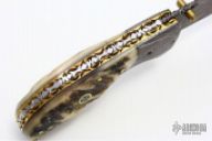 Damascus and Sheep Horn Linerlock