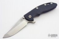 XM-18 3.5" Spanto Flipper - Black/Blue G10