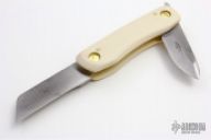 2 Blade Ivory Micarta Friction Folder