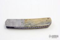 Damascus and Mammoth Ivory Linerlock
