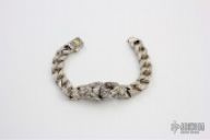 Scott Kay Guardian Silver Engraved Link Bracelet