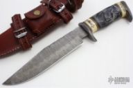Bone and Damascus Fighter