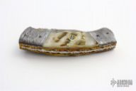 Damascus and Sheep Horn Linerlock