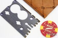 Crisis Card with Leather Case and Poker Chip