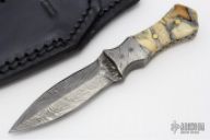 Mini Damascus Neck Knife