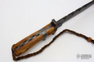 Damascus & Burl Wood Sub-Hilt