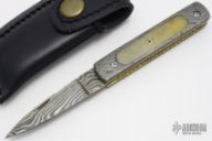 Damascus & Bone Slipjoint