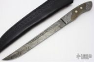 Damascus & Horn Knife
