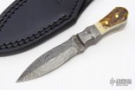 Mini Damascus Neck Knife