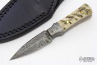 Mini Damascus Neck Knife