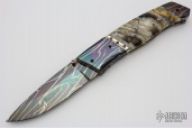 Mammoth Tooth and Damascus Linerlock