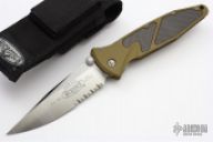 160-5 TA Socom Elite M/A Tan - Satin Serrated - Carbon Fiber