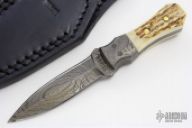 Mini Damascus Neck Knife
