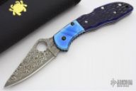 C11JBOP Delica Damascus - Blue Jigged Bone