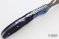 C11JBOP Delica Damascus - Blue Jigged Bone