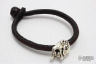 Starlingear Bead on Braided Leather Bracelet