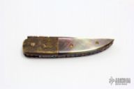 Damascus & Black Lip Pearl Folder