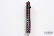 Damascus & Black Lip Pearl Folder